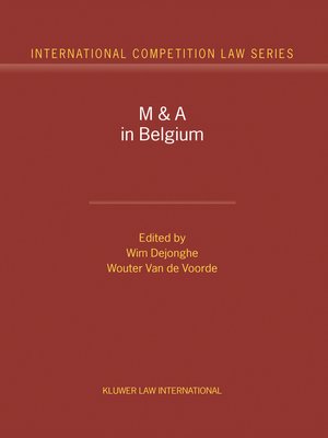 cover image of M&A in Belgium